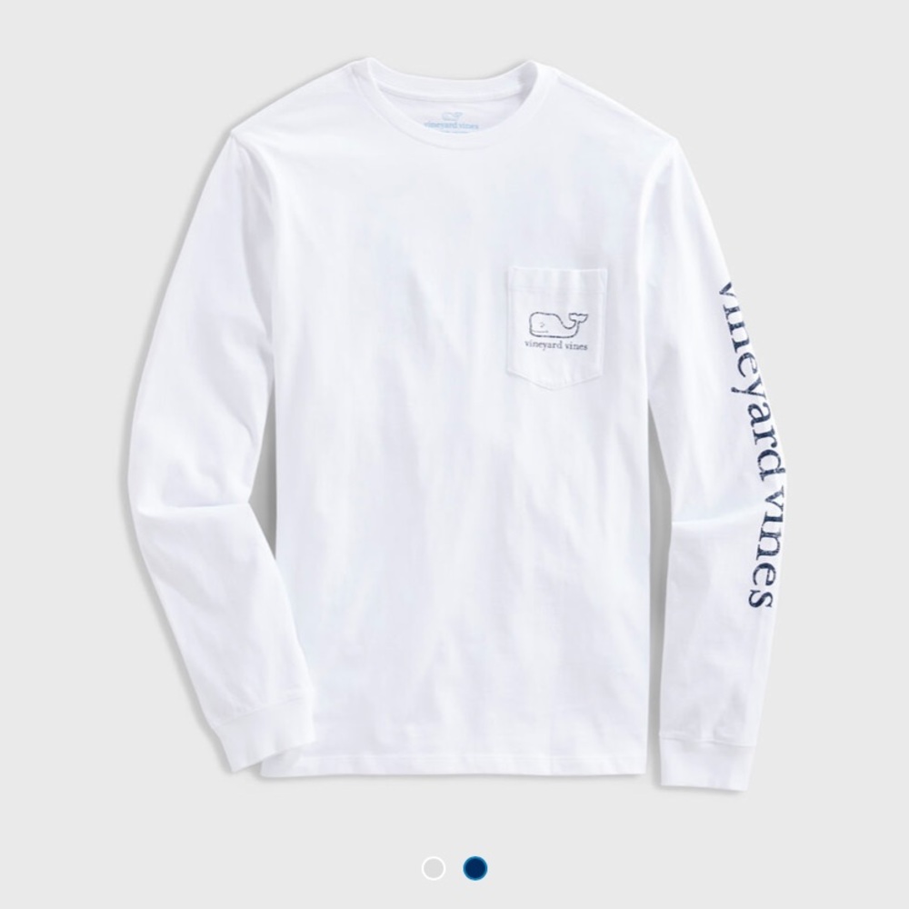 Vineyard Vines Vintage Whale Long-Sleeve Pocket Tee